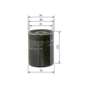 Bosch Oil Filter 0986452064