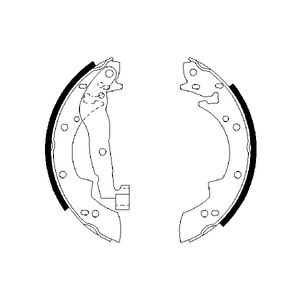 Bosch Brake Shoes Set 0986487076