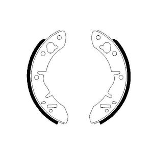 Bosch Brake Shoes Set 0986487273