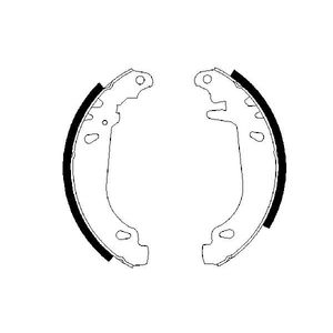 Bosch Brake Shoes Set 0986487346