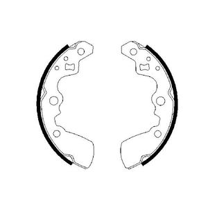 Bosch Brake Shoes Set 0986487430