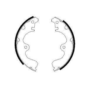 Bosch Brake Shoes Set 0986487474