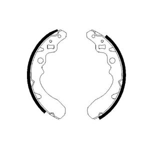 Bosch Brake Shoes Set 0986487504
