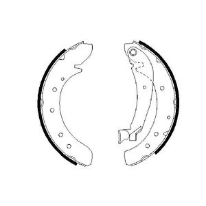 Bosch Brake Shoes Set 0986487522