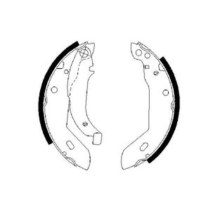 Bosch Brake Shoes Set 0986487533