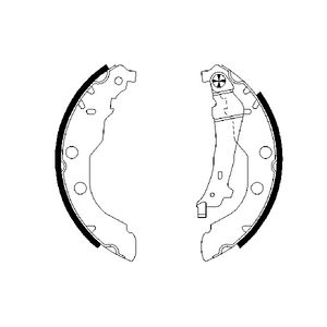 Bosch Brake Shoes Set 0986487549