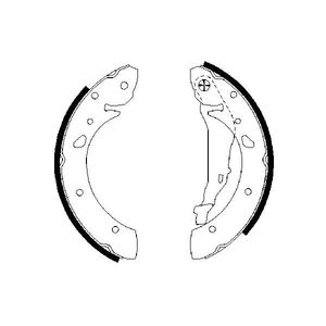 Bosch Brake Shoes Set 0986487572