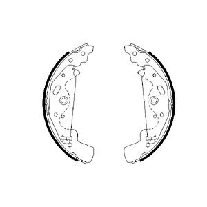 Bosch Brake Shoes Set 0986487643