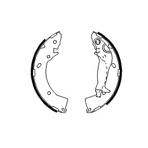 Bosch Brake Shoes Set 0986487697