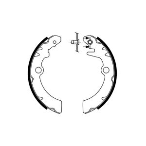 Bosch Brake Shoes Set 0986487760