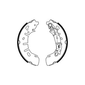 Bosch Brake Shoes Set 0986487773