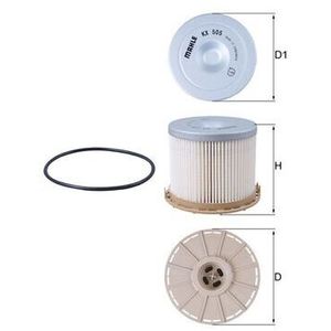 Mahle Fuel Filter KX505D