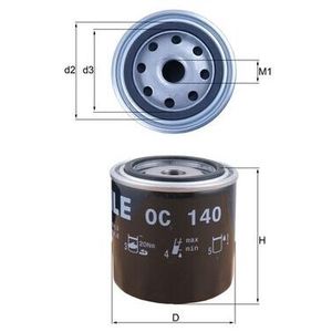 Mahle Oil Filter OC140