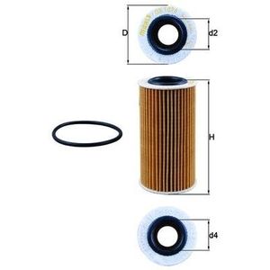 Mahle Oil Filter OX1076D