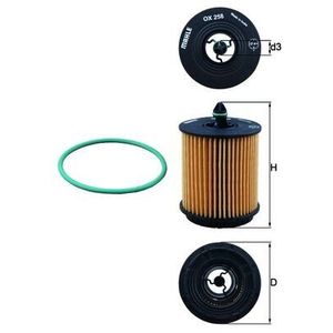 Mahle Oil Filter OX258D