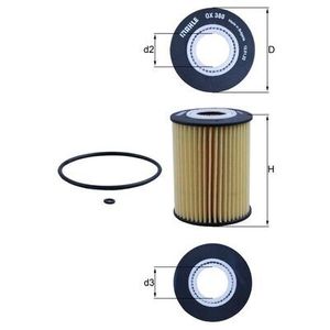Mahle Oil Filter OX380D