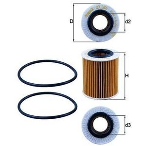 Mahle Oil Filter OX386D