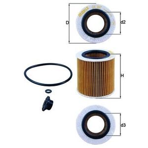 Mahle Oil Filter OX387D1