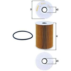 Mahle Oil Filter OX415D
