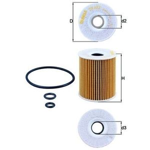 Mahle Oil Filter OX422D