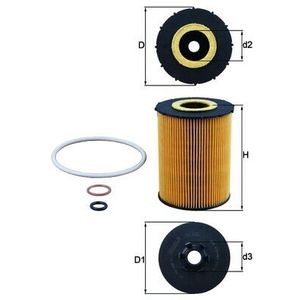 Mahle Oil Filter OX636D