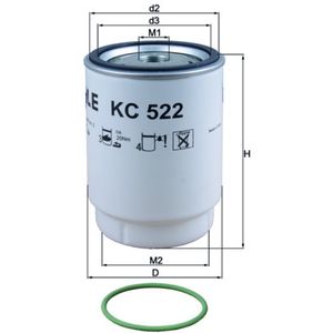 Mahle Fuel Filter KC522D