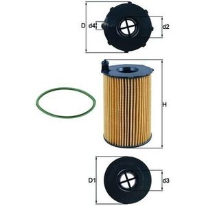Mahle Oil Filter OX420D