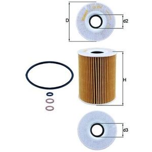 Mahle Oil Filter OX254D2