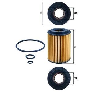Mahle Oil Filter OX347D