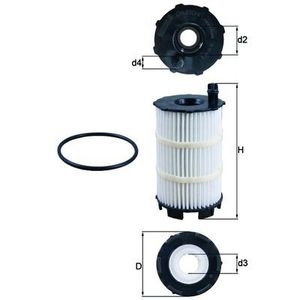 Mahle Oil Filter OX350/4D