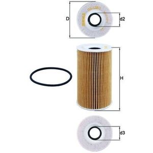 Mahle Oil Filter OX128/1D