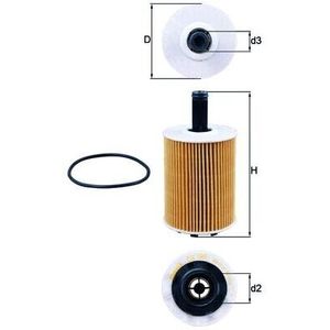 Mahle Oil Filter OX188D