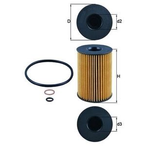 Mahle Oil Filter OX353/7D