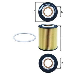 Mahle Oil Filter OX433D