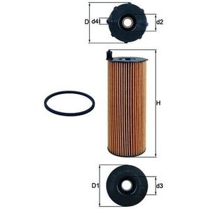 Mahle Oil Filter OX196/1D