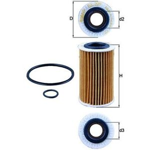Mahle Oil Filter OX209D