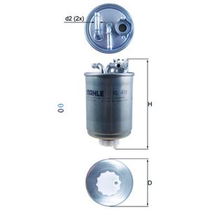 Mahle Fuel Filter KL410D