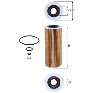 Mahle Oil Filter OX177/3D