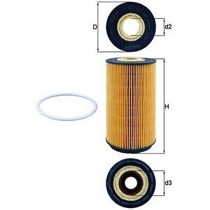Mahle Oil Filter OX557D