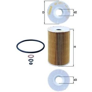 Mahle Oil Filter OX127/1D