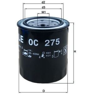 Mahle Oil Filter OC275
