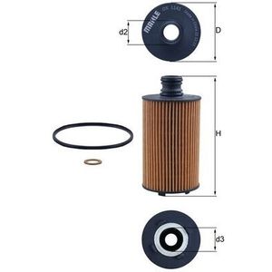 Mahle Oil Filter OX1141D