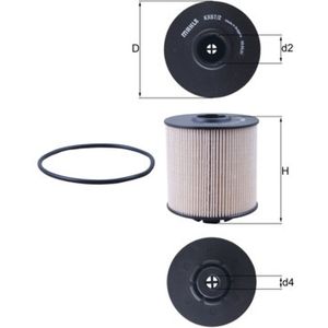 Mahle Fuel Filter KX67/2D