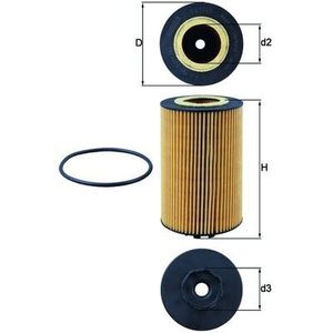Mahle Oil Filter OX1140D