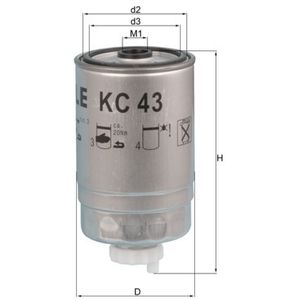 Mahle Fuel Filter KC43