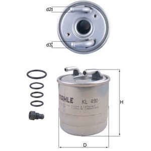 Mahle Fuel Filter KL490D