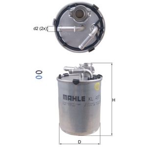 Mahle Fuel Filter KL497D