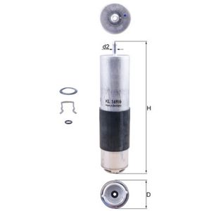 Mahle Fuel Filter KL169/6D