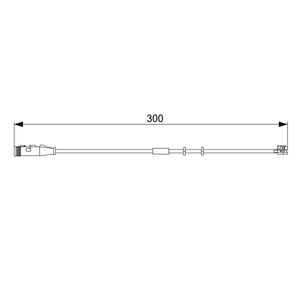 Bosch Brake Pad Wear Indicator Sensor Front 1987473033