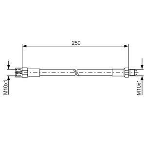 Bosch Brake Hose 1987476009